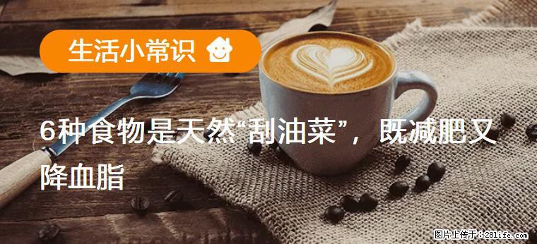 【生活小常识】6种食物是天然“刮油菜”,既减肥又降血脂 - 自贡生活资讯 - 自贡28生活网 zg.28life.com